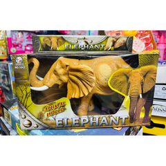 Animal World Con voi đồ chơi chạy bằng pin có đèn và âm thanh 1042 đồ chơi thế giới động vật voi NO.1042 Elephant