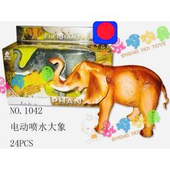 Animal World Con voi đồ chơi chạy bằng pin có đèn và âm thanh 1042 đồ chơi thế giới động vật voi NO.1042 Elephant