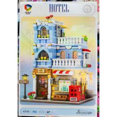 JIQILE 47119 HOTEL - Đồ chơi lắp ráp mô hình khách sạn