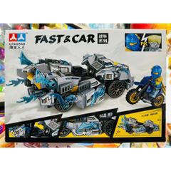 Bộ lắp ráp CHAOBAO 7644 Fast & Car mô hình xe ô tô đua thể thao
