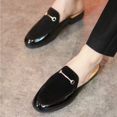 Giày Sục Nam Da Lộn Kết Hợp Da Bóng - Giày Mùa Hè Dễ Dưỡng, Thiết Kế Thời Trang Sang Trọng, Chất Lượng Cao