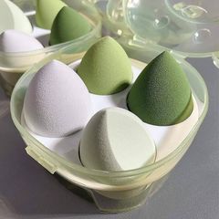 Set 4 Bông Mút Trang Điểm Hình Giọt Nước XIXI - Phụ Kiện Trang Điểm Cao Cấp, Dễ Dàng Tán Kem Nền & Phấn Phủ Mặt