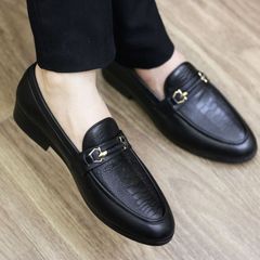 Giày Lười Nam Dập Vân Da Rắn Thời Trang - Giày Tây Dễ Phối Đồ Mẫu Mới Cao Cấp Hàng Chính Hãng