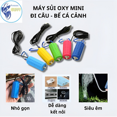 Máy Sủi Oxy Mini Siêu Êm USB - Thiết Bị Sục Oxi Bể Cá Cảnh Gọn Nhẹ, Tiện Lợi Khi Đi Câu Cá