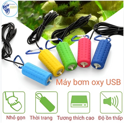 Máy Sủi Oxy Mini Siêu Êm USB - Thiết Bị Sục Oxi Bể Cá Cảnh Gọn Nhẹ, Tiện Lợi Khi Đi Câu Cá