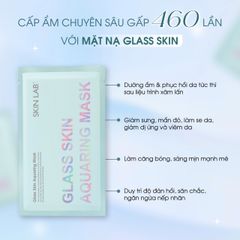 Mặt Nạ Dưỡng Ẩm Skinlab Glass Skin Aquaring Mask 30g - Cấp Nước, Giảm Kích Ứng, Phục Hồi Làm Dịu Da