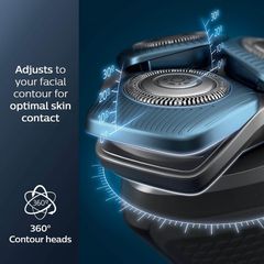 Máy Cạo Râu Philips 7100 S7788/82 - Cạo ướt và khô, Chống thấm nước, Lưỡi dao SkinProtect, Thiết kế tiện lợi, Sạc nhanh 5 phút
