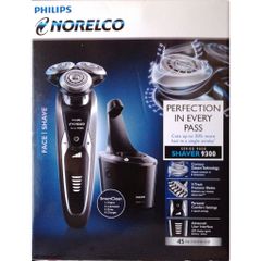 Máy cạo râu Philips Norelco Shaver 9300 S9311/84 - Công nghệ cạo râu tiên tiến, đầu cạo di động 8 hướng, lưỡi V-Track chính xác, bộ SmartClean tiện lợi.