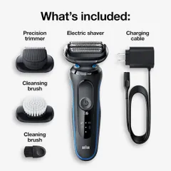 Máy Cạo Râu Điện Braun Series 5 5031S - Chống Nước, Pin Lithium-Ion, Công Nghệ AutoSense, Cạo Sát Dễ Dàng, Được Sản Xuất Tại Đức