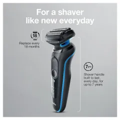 Máy Cạo Râu Điện Braun Series 5 5031S - Chống Nước, Pin Lithium-Ion, Công Nghệ AutoSense, Cạo Sát Dễ Dàng, Được Sản Xuất Tại Đức
