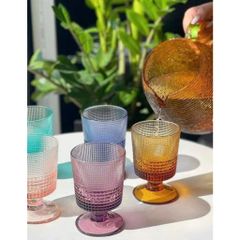 Bộ 6 Cốc Thủy Tinh IVV Speedy 240ml - Thủy Tinh Thổi Bằng Miệng, An Toàn Máy Rửa Chén, Làm Thủ Công Tại Ý