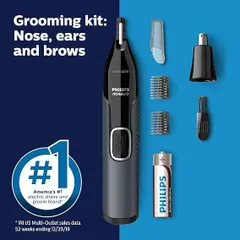 Máy Cắt Tỉa Lông Mũi Lông Tai Lông Mày Philips Norelco 3000 NT3600/42 - Thiết Kế Nhỏ Gọn An Toàn & Hiệu Quả
