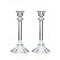 Chân Nến Pha Lê Godinger Harmony - Bộ 2 Chiếc Sang Trọng, Chất Liệu Không Chì, Trang Trí Bàn Ăn Hoàn Hảo