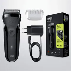 Máy Cạo Râu Braun Series 3 300s - Công Nghệ Tiên Tiến, Chống Nước IPX7, Thời Gian Sạc Nhanh, Trải Nghiệm Cạo Râu Dễ Dàng và Thoải Mái