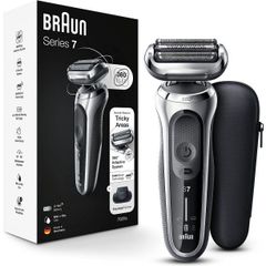 Máy Cạo Râu Điện Braun Series 7 7020S - Công Nghệ Autosense, Chống Nước, Cạo êm ái, Phụ Kiện Tông Đơ Chính Xác, Sạc Nhanh 5 Phút