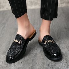 Giày Sục Nam Thời Trang Cao Cấp Đính Đá Sang Trọng - Giày Hở Gót Phong Cách Hiện Đại, Dành Cho Nam Giới
