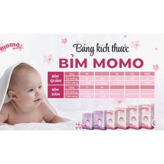 Bỉm Quần/Dán Momo Nature/ Diamond Siêu Thấm Hút Chống Hăm Cho Bé  S64,M62,M60,L54,XL50,XXL48,XXXL46.