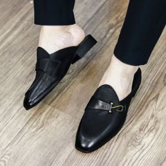 Giày Sục Nam Cao Cấp - Thời Trang Hở Gót Đế Cao, Giày Dế Da Đẹp, Phù Hợp Mọi Phong Cách - Chất Lượng Cao, Nhiều Size