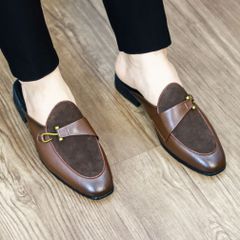 Giày Sục Nam Cao Cấp - Thời Trang Hở Gót Đế Cao, Giày Dế Da Đẹp, Phù Hợp Mọi Phong Cách - Chất Lượng Cao, Nhiều Size