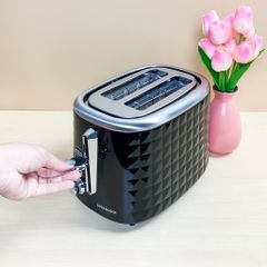 Máy Nướng Bánh Mì LocknLock EJB222BLK 850W Máy Nướng Bánh Sanwith - Bảo Hành 2 Năm