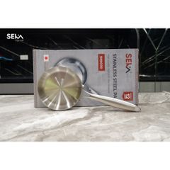 Chảo Cạn Lòng Inox SEKA 26Cm SK6030 - 5 Lớp Nguyên Khối, Chống Dính Tự Nhiên, An Toàn Mọi Loại Bếp