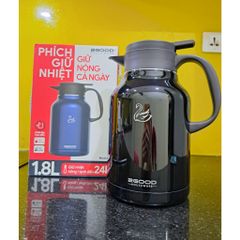 Phích Pha Trà Giữ Nhiệt 1,8L 2GOOD B16 - Giữ Nóng Lạnh 24h, Chất Liệu Inox 304 An Toàn, Bảo Hành 5 Năm