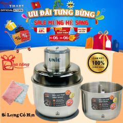 Máy Xay Thịt Cao Cấp Unie UE-226 - 2 Cối Inox 2.5L, Lưỡi Bóc Hành Tỏi, Công Suất 300W, An Toàn, Dễ Vệ Sinh - Bảo Hành 2 Năm