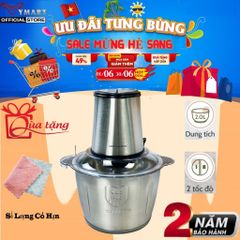 Máy Xay Thịt LocknLock EJM172 Inox 304 - Xay Đa Năng 2L 300W, Lưỡi Xay Sắc Bén, Hoạt Động Điện, Bảo Hành 2 Năm