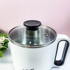 Nồi Lẩu Điện Đa Năng, Ca Nấu Mì Mini Dozzi 1.5L DZE128W (Thương Hiệu Úc) - Hàng Chính Hãng