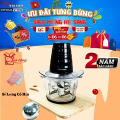 Máy Xay Thịt LocknLock Cối Thủy Tinh EJM156BLK 1 Lít 400W - 4 Lưỡi Dao Siêu Nhuyễn, Bảo Hành 2 Năm, Tiện Dụng Cho Bếp Nhỏ