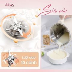 Máy Làm Sữa Hạt Mini SEKA SKG450 (Model Cũ SK320) 1.2L - Đa Năng 8in1, Lưỡi Dao 10 Cánh Inox 304, Bảo Hành 2 Năm, Phù Hợp Mọi Gia Đình