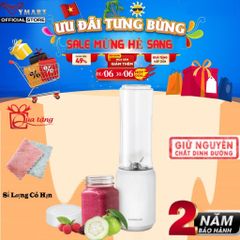Máy Xay Sinh Tố Mini Blender LocknLock EJM433WHT 280ml - Thiết Kế Nhỏ Gọn, Công Suất 150W, Bảo Hành 2 Năm, Dễ Dàng Sử Dụng