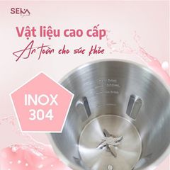 Máy Làm Sữa Hạt Mini SEKA SKG450 (Model Cũ SK320) Đa Năng 8in1 - 1.2L - Công Suất 800W, Lưỡi Dao Inox 10 Cánh, Bảo Hành 2 Năm