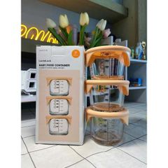 Set 3 Hộp Đựng Thực Phẩm Thủy Tinh LocknLock 230ml - Nắp Silicone Chịu Nhiệt, Lý Tưởng cho Ăn Dặm và Bảo Quản Thức Ăn