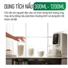Máy Làm Sữa Hạt Tự Động 2GOOD SONA I8 - 1200W, 1.2L, Ca Thủy Tinh, Bảng Điều Khiển Tiếng Việt, Đa Chức Năng - Hàng Chính Hãng