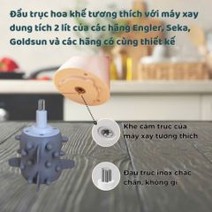 Dụng Cụ Bóc Hành Tỏi Đánh Ruốc Cho Máy Xay Thịt SEKA 2L - Phụ Kiện Thay Thế SK2287 SK2288 An Toàn Và Tiện Lợi