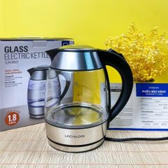 Ấm Đun Siêu Tốc Thủy Tinh LocknLock EJK418SLV 1.8L 1850W - Đun Nước Nhanh, Thiết Kế Sang Trọng Với Đèn LED - Bảo Hành 2 Năm