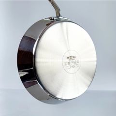 Chảo Cạn Inox 316 Haatz CIC6810 - Size 20cm - Bền Bỉ, An Toàn, Đa Năng - Phù Hợp Mọi Loại Bếp - Bảo Hành 5 Năm