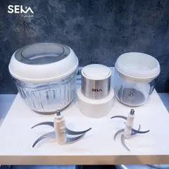 Máy Xay Thịt SEKA SK2287 Đa Năng 500W - Bộ 2 Cối Thủy Tinh, Lưỡi Dao 4/6 Cánh, Thiết Kế An Toàn, Hiệu Suất Cao, Sản Phẩm Chính Hãng