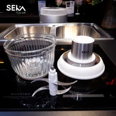 Máy Xay Thịt SEKA SK2287 Đa Năng 500W - Bộ 2 Cối Thủy Tinh, Lưỡi Dao 4/6 Cánh, Thiết Kế An Toàn, Hiệu Suất Cao, Sản Phẩm Chính Hãng
