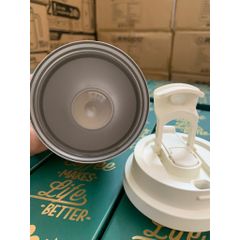 Cốc Giữ Nhiệt Inox 316 500ml 2GOOD C29 Họa Tiết Hoa Hướng Dương - Kèm Ống Hút Tiện Lợi, Hàng Chính Hãng