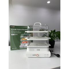 Nồi Hấp Điện Đa Năng 3 Tầng 18L Lebenlang LBEL5031 - Tiện Lợi, 900W, Giữ Vitamin, Hấp Thực Phẩm Tươi Ngon Cho Gia Đình