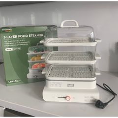 Nồi Hấp Điện Đa Năng 3 Tầng 18L Lebenlang LBEL5031 - Tiện Lợi, 900W, Giữ Vitamin, Hấp Thực Phẩm Tươi Ngon Cho Gia Đình