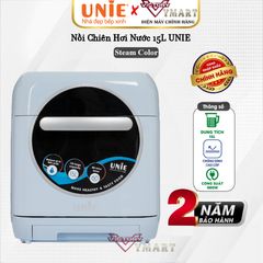 Nồi Chiên Hơi Nước Cao Cấp Unie Steam Color 1800W, 15L, Công Nghệ Chiên Hấp 2in1, Điều Khiển Cảm Ưng - Chính Hãng