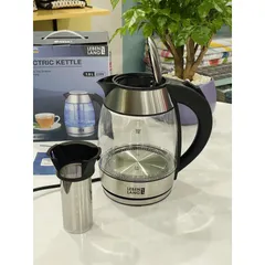 Ấm Siêu Tốc Thủy Tinh Lebenlang LBE2819 1.8L - Đun Nước Nhanh Chóng, Lõi Lọc Trà - Bảo Hành 2 Năm, Chất Liệu An Toàn