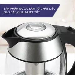 Ấm Siêu Tốc Thủy Tinh Lebenlang LBE2819 1.8L - Đun Nước Nhanh Chóng, Lõi Lọc Trà - Bảo Hành 2 Năm, Chất Liệu An Toàn