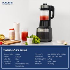 Máy Làm Sữa Hạt Cao Cấp Kalite KL990 Pro (KL990P) Phiên Bản Nâng Cấp KL950 - Công Suất Lớn, Nấu Siêu Mịn - Chính Hãng