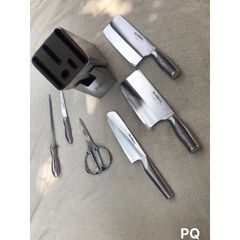 Bộ Dao Kéo Cao Cấp 7 Món Nhật Bản Global - Bộ Đồ Nhà Bếp Chất Lượng Cao, Dao Sắc Bén, Thiết Kế Sang Trọng