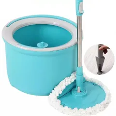 Bộ Cây Lau Nhà Xoay Tay LocknLock ETM494 - Tiện Lợi Với 2 Bông Lau Microfiber và Thùng Chứa Nước Gọn Nhẹ, Dễ Sử Dụng