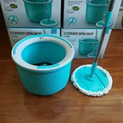 Bộ Cây Lau Nhà Xoay Tay LocknLock ETM494 - Tiện Lợi Với 2 Bông Lau Microfiber và Thùng Chứa Nước Gọn Nhẹ, Dễ Sử Dụng